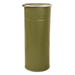 Metalen Tube groen (munitiekoker) Metalen Tube groen (munitiekoker)
