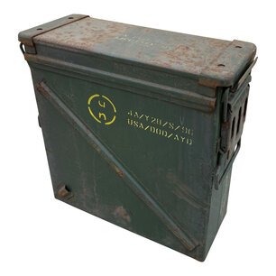 Munitiekist metaal 37cm - roest