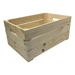 Houten krat XL nieuw met handgreep L59cm Houten krat XL nieuw met handgreep L59cm