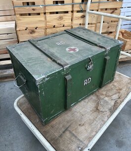 Munitiekist-Legertransportkist Medisch XXL Uniek nr 809 Munitiekist-Legertransportkist Medisch XXL Uniek nr 809