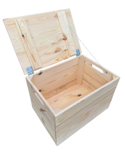 Klepkist met vaste deksel nieuw Naturel 48.5cm Klepkist met vaste deksel nieuw Naturel 48.5cm