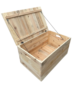 Klepkist XXL Zeer stevig met vaste deksel gemaakt van gebruikt hout - Naturel 80 cm Klepkist XXL Zeer stevig met vaste deksel gemaakt van gebruikt hout - Naturel 80 cm