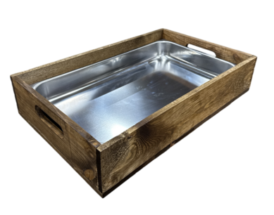 Kist nieuw Serveerkistje-dienblaadje 55,5cm Old Brown- gastronorm