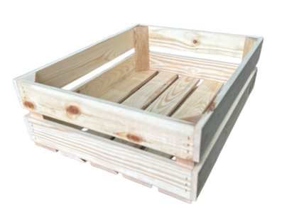 Kist laag 50x40x16cm Naturel